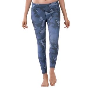 WITH Wear It To Heart Long Legging in Urban Camo Blue Camoflauge